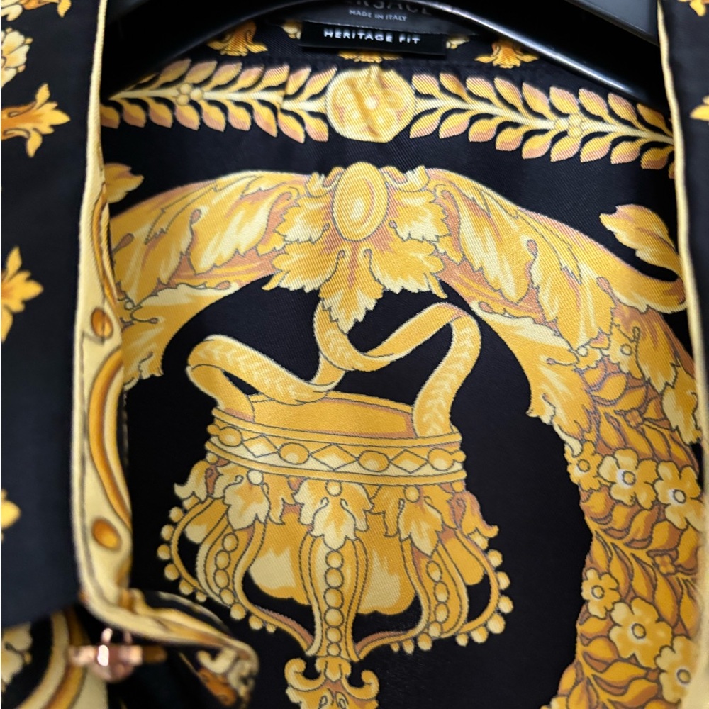 Versace Black Silk Informal Shirt - Picture 5 of 5